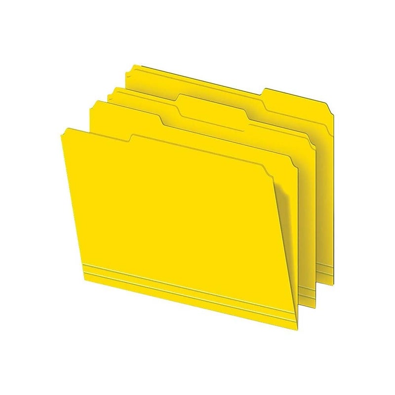 Staples TRU RED File Folders, 1/3-Cut Tab, Assorted Position, Letter Size, Perfect for Home, Office, Classroom, 100-Pack, Assorted Colors - Image 5